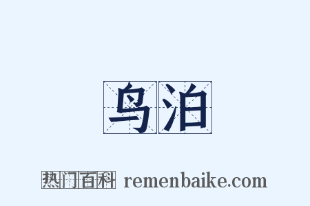 鸟泊是什么意思的图片